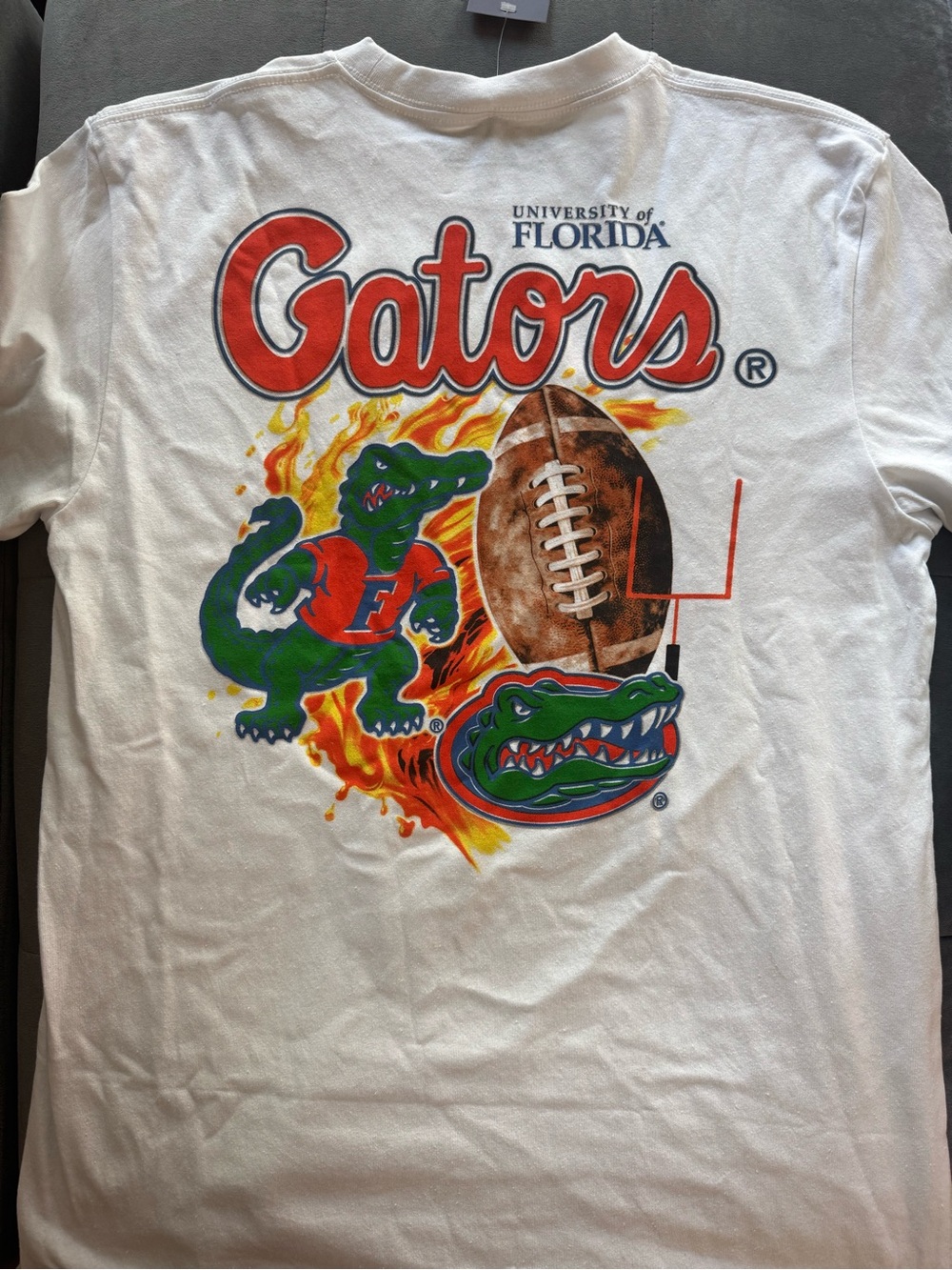 Florida Gators White Graphic Short Sleeve Tee